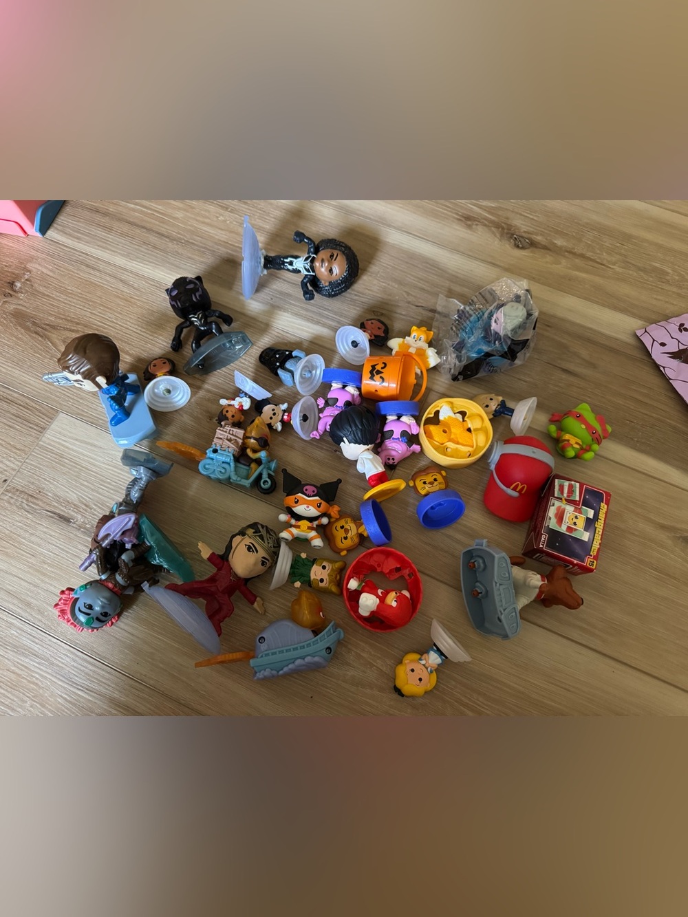 McDonald's Orange Red Blue Yellow Assorted Toy Figures Playset